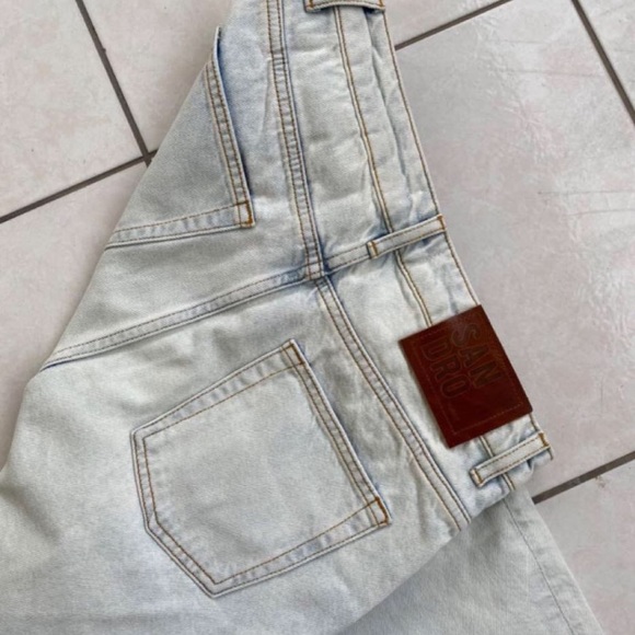 Sandro White blue denim jeans - Picture 3 of 5